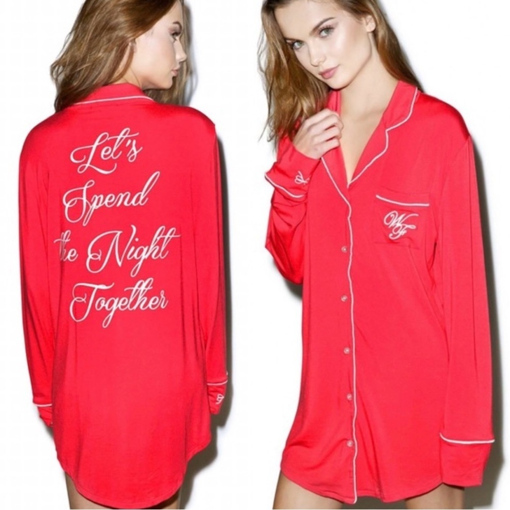 Wildfox Couture‎ Let's Spend The Night Together Sleep Shirt Small or medium NIB